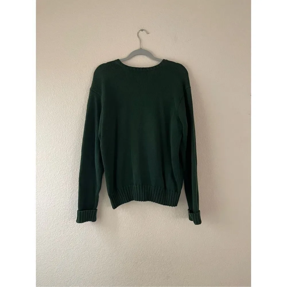 Polo Ralph Lauren‎ thick knit v neck sweater size medium